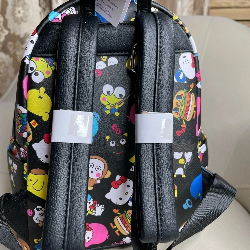New! Loungefly Hello Kitty Sanrio Rainbow All Over Print Mini Backpack